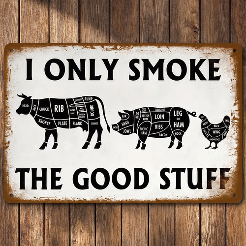 Bbq smoker butcher chart - smoker, meat
