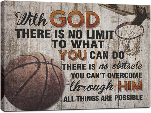 Basketball stuff canvas wall - stuff,